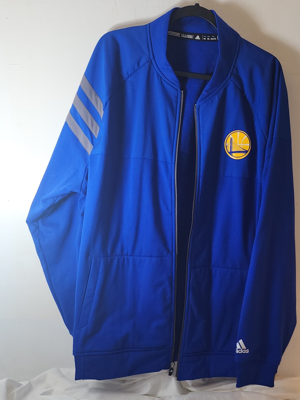 Adidas Golden State Warriors Blue Full-Zip Jacket
